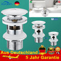 Waschbecken Sifon Siphon Ablaufgarnitur Pop Up Ablaufventil Abfluss Überlauf DHL