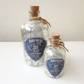 Apothekerflasche Deko Apotheker Gläser Nostalgie Landhausstil Silber foliert