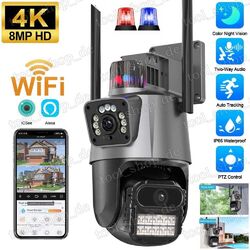 4K 8MP HD Funk WLAN WIFI IP Netzwerk Camera Outdoor Außen Überwachungskamera DHL