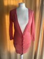 Topshop Strickjacke rosa koralle mit Seitentaschen Gr. 10