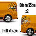 Für Renault Trafic CAMPER VAN GRAFIK AUFKLEBER VINYL AUFKLEBER REISEKOMPASS