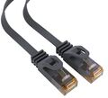 mumbi 20m CAT 6 Netzwerkkabel Flachkabel Patchkabel Kabel LAN DSL RJ45 schwarz