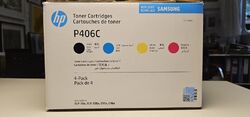 CLT-P406C Samsung 4-Farb-Toner für Xpress-Drucker, Neu, Original