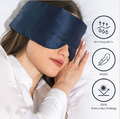 Deep Sleep Schlafmaske - Navy Blue | Schlafbrille aus Seide Reisen & Zuhause NEU