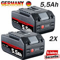 2X 18 Volt Für Bosch BAT618 BAT610G Akku Ersatzakku GBA 18V 5,5Ah GSR GSB BAT620