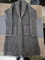 Strickjacke, Damen, lang, Marco Polo, grau, Grobstrick Gr. 40/L 42/XL