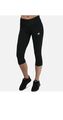 Schwarz Adidas Leggings OWN THE RUN 3/4 Länge UK Größe XXS Passform 4/6 Neu