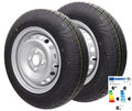 2x Komplettrad 145/80R13 79N XL 4x100 145 80 Anhänger Rad Felge 4Jx13 Reifen M+S