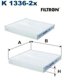 FILTRON K1336-2X Filter für Innenraumluft Innenraumfilter Filter 