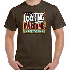 T-Shirt Politiker Youre Looking At An Awesome Herren lustig Politik MP Regierung