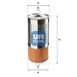 UFI Ölfilter 25.499.00 Filtereinsatz für MERCEDES 123 W123 Model S123 T1 601 611