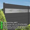 WPC Sichtschutz Zaun Sichtschutz Garten Sichtschutzzaun Gartenzaun Komplettset