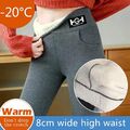 Dicke Hose Fleece Gefüttert Hosen Stretchy Leggings Damen Winter Warm Thermo