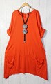 Moonshine  Kleid Gr. 46 48 50  Lagenlook A- Linie  Gr 2 Orange