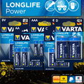 Varta Micro Mignon Baby Batterien Longlife Power Battery AAA AA C D 9V NEU