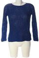 ZARA KNIT Häkelpullover Damen Gr. DE 36 blau Casual-Look