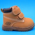 SKECHERS Kinder Jungen Schuh Boot Stiefelette Klettverschluss Wheat Braun Gr. 17