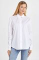 Max Mara Sportmax Code White Cotton Shirt Silver Strass IT44-AU12 Classic