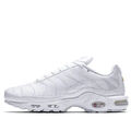 Nike Air Max Plus TN Leather Triple White Sneaker Herren Leder (AJ2029-100) NEU