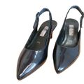 Damen Slingpumps " GABOR " Lackleder Blau, Größe 4,5