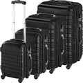 Hartschalenkofferset 4-tlg. Trolley Reisekoffer Reisetaschen schwarz B-Ware