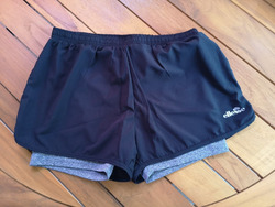 2-in-1 Sportshorts für Damen, Ellesse, schwarz/grau, Gr. 12 (36), NEU