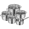 WMF Topfset Töpfe Set Provence Plus 5-teilig Edelstahl poliertes Cromargan