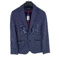 GUESS Herren Marineblau Baumwolle Blazer JACKE GRÖSSE S