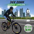 Elektrofahrrad 26'' 250W Elektro-Mountainbike eBike 20AH Shimano 7Gänge e-mtb DE