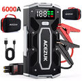 6000A Auto Starthilfe Jump Starter Ladegerät 12V KFZ Booster Powerbank + Tasche