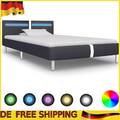 Polsterbett Einzelbett Jugendbett Bettgestell mit LED 90/120/140/160/180 x 200cm