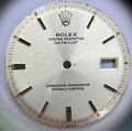 ORIGINAL ROLEX ZIFFERBLATT  DIAL DATEJUST 1603 1600 Cal 1570 TRITIUM SILVER