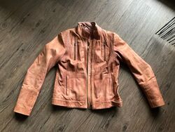 edc by Esprit Lederjacke, User-Look, hellbraun, Gr. M