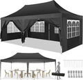 Pavillon Faltpavillon 3x3M/3x6M Partyzelt Pavillion Pop Up Wasserdicht UV-Schutz