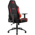 Sharkoon SKILLER Gaming Stuhl Bürostuhl Schreibtischstuhl Stoff schwarz/rot