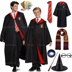 Harry Potter Kostüm Robe Mantel Umhang Krawatte Gryffindor Slytherin Ravenclaw