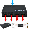 1 in 4 out HDMI Splitter Switch Adapter Umschalter Verteiler 1080P Ultra HD HDCP