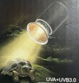 UVA+UVB Schildkröten Wärmelampe Reptilien Terrarium Lampe,UV Reptilien Heizlampe