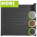 HORI WPC Sichtschutzzaun Stecksystem Zaun Garten Gartenzaun