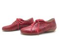 Semler Damen Halbschuhe Gr. 37,5 Schnürschuhe Freizeitschuhe Komfortschuhe Rot