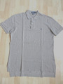 Poloshirt von RALPH LAUREN Gr M helles Grau Braun meliert 100% Baumwolle Kurzarm