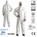 Einweg Overall SMS Typ 5/6 Schutz Kapuzenoverall Anzug Boilersuit Farbe