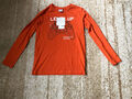 kinder t-shirt  Langarm junge Gr 146-152 Orange Neue YFK