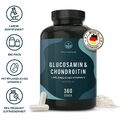 Glucosamin Chondroitin Hochdosiert - 360 Kapseln - mit Vitamin C - TRUE NATURE®