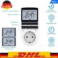 Digitale Zeitschaltuhr Programmierbar 2.1" LCD-Steckdose Timer Schalter 3680W