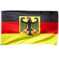 Deutschlandflagge Fahne mit ADLER 90x 150cm Ösen Fanartikel schwarz rot gold #14