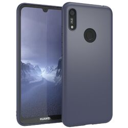 Huawei Y6s 2019 / Honor 8A Hülle Case Silikon Schutz Handy Soft Tasche Matt Blau