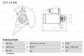 0 986 020 870 BOSCH Starter für FIAT,OPEL,VAUXHALL