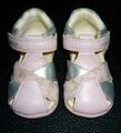 Baby-Sandale (Lauflernschuhe) für Mädchen v. Geox - Rosa/Silber - Gr. 20