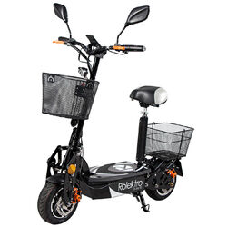 Rolektro E-Joy 20 Schwarz faltbar E-Scooter EU-Straßenzulassung E-Roller